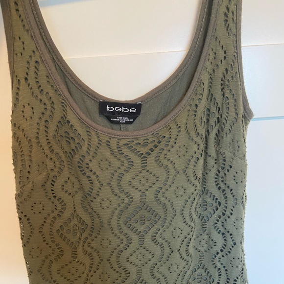 Bebe green maxi dress with cutout floral detailing - Picture 4 of 4